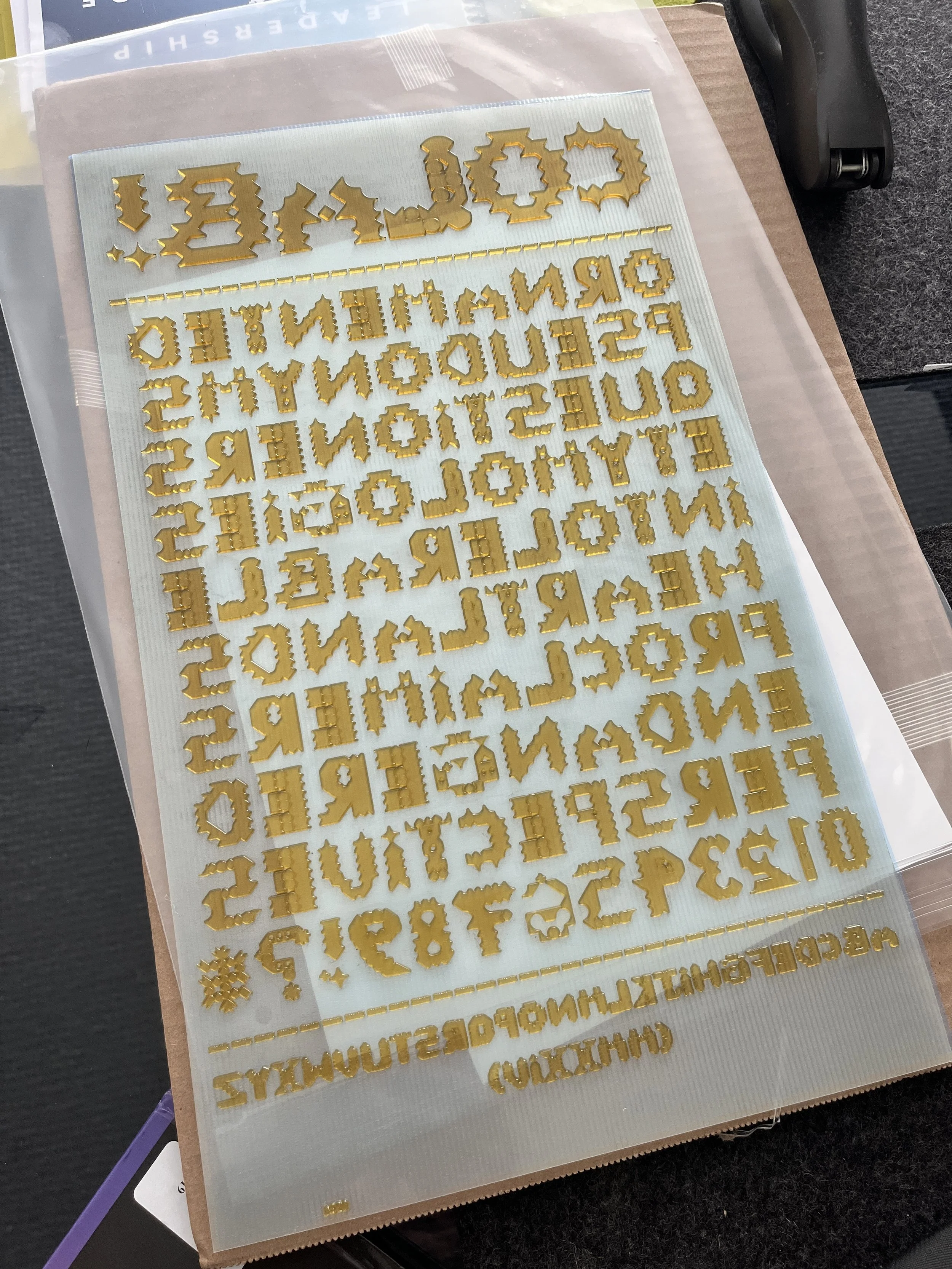 Collab Typeface printing