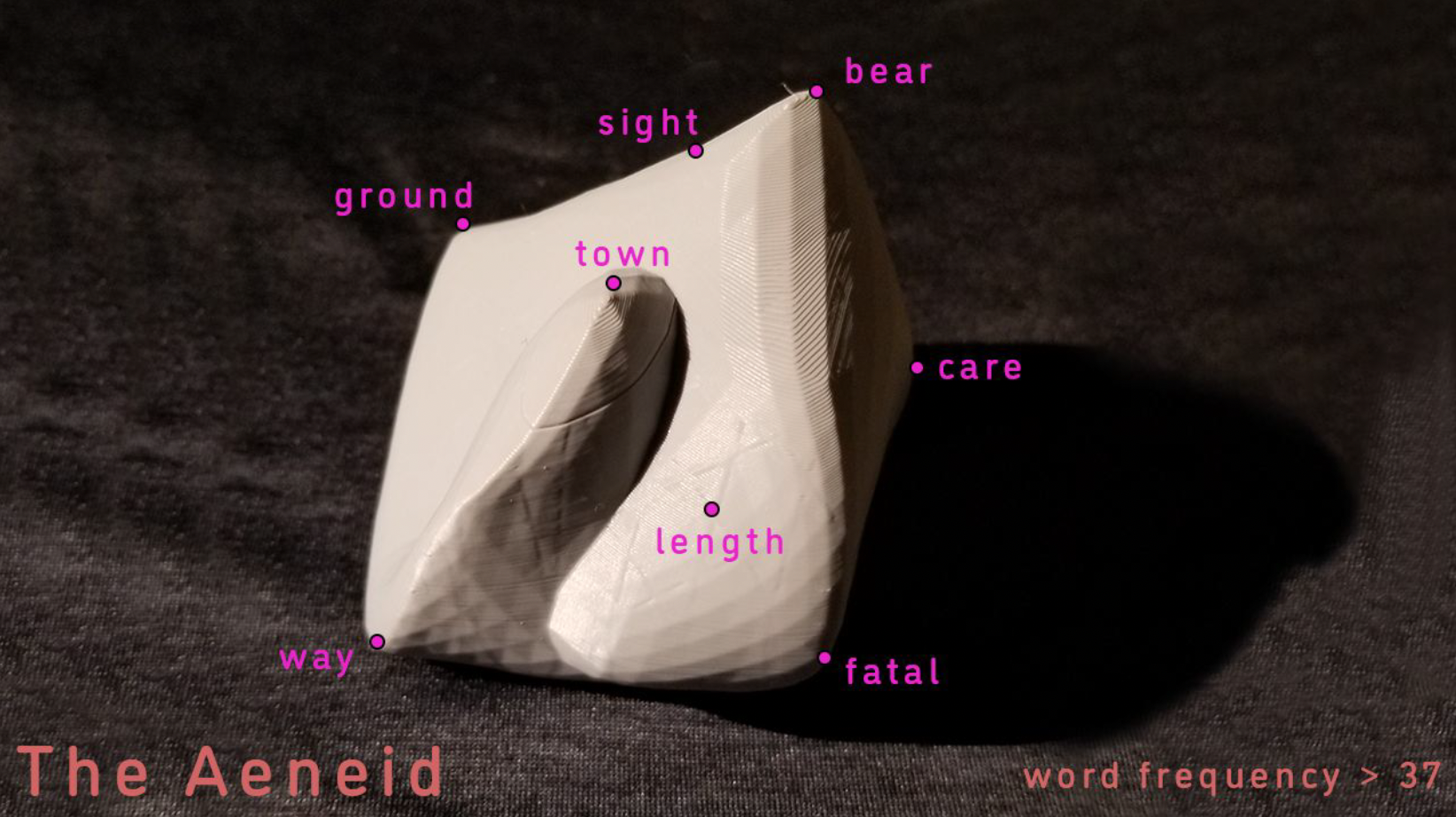 Word Vector Sculpture 3