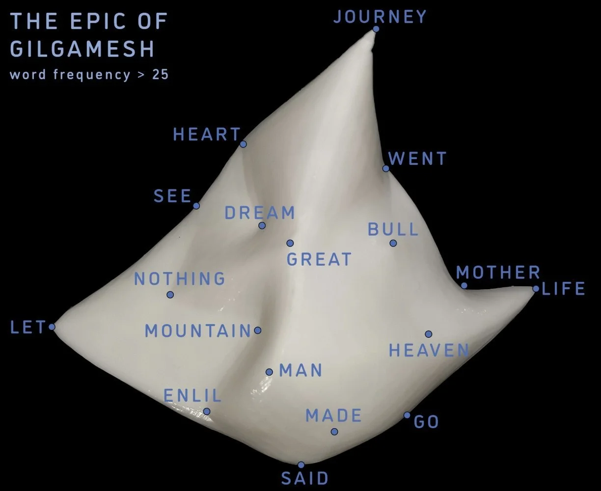 Word Vector Sculpture 6